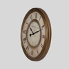 ESTHETI home Roloi Toixou Plastiko Antike Xruso/Mpez 50.6x5x50.6cm 813-30042